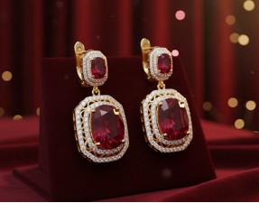 Ruby Earring 2